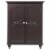 Elegant Home Fashions Wooden Bathroom Floor Storage Cabinet Room Space Saver Espresso Perspective: front
