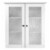 Teamson Home Bathroom Wall Storage Cabinet Space Saver w/ 3 Shelves White Perspective: front
