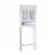 Elegant Home Fashions Bathroom Over the Toilet Cabinet with Adjust Storage Shelf White Perspective: front