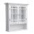 Elegant Home Fashions Wooden Bathroom Wall Storage Cabinet Space Saver Organizer, White Perspective: front