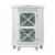 Elegant Home Fashions Wooden Bathroom Corner Floor Cabinet White ELG-631 Perspective: front