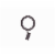 Elegant Home Fashions Bathroom Shower Curtain Rings For 5/8"-3/4" Rod WR2141 Perspective: front