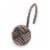 Elegant Home Fashions Bathroom Shower Curtain Hooks Set of 12 Bronze HK40117 Perspective: front