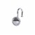 Elegant Home Fashions Bathroom Shower Curtain Hooks Set 12 Rope Chrome HK40121 Perspective: front