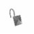 Elegant Home Fashions Bathroom Shower Curtain Hooks Sq. Diamond Chrome HK40139 Perspective: front