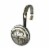 Elegant Home Fashions Bathroom Shower Curtain Hooks Wagon Wheel Chrome HK40158 Perspective: front