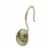 Elegant Home Fashions Bathroom Shower Curtain Hooks Set Brushed Nickel HK40172 Perspective: front