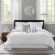 Madison Park Hampton 7 Piece Comforter Set, Queen, White Perspective: front