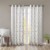 Madison Park Westmont Fretwork Print Grommet Top Window Curtain - Ivory Perspective: front