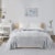 Intelligent Design Microlight Plush Oversized Blanket, Full/ Queen, Grey Perspective: front