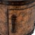 Beaumont Lane Round Traditional Wood Duffel End Table in Brown Perspective: front