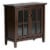 Atlin Designs 32 Transitional Solid Wood Low Cabinet in Tobacco Brown Perspective: front