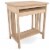 Pemberly Row Unfinished Mission Wood Computer Cart Perspective: front