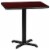 Bowery Hill 24  x 30  Restarant Dining Table in Black and Mahogany Perspective: front