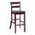 Riverbay Furniture 30 Faux Leather Bar Stool in Rich Espresso Perspective: front