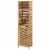 Riverbay Furniture 3 Shelf Linen Tower in Natural Perspective: front