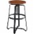 Carolina Classics Jamison Adjustable Bar Stool in Brown and Black Perspective: front