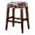 Riverbay Furniture 31 Cow Print Bar Stool in Brown Perspective: front