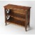 Beaumont Lane 2 Shelf Bookcase in Medium Brown Perspective: front