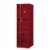 Bowery Hill Contemporary Metal Wardrobe Armoire with 1 Door in Red Perspective: front