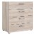 Levan Home Contemporary 4-Drawer Engineered Wood Chest/Bedroom Dresser in Beige Perspective: front