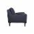 Hawthorne Collections Lazio High Quality Leather Chair - Black Perspective: front