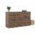 Levan Home Engineered Wood 8 Drawer Double Bedroom Dresser in Walnut Perspective: front