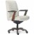 Scranton & Co Modern Executive Office Chair White Bonded Leather Perspective: front