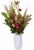The Amaranth Vase - 10  Smarter Vase for Floral Care in White Diamond Perspective: front