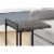 Snack, Living Room, Bedroom, Metal, Laminate, Grey, Black, Perspective: front