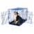 Backyard Expressions Double Door Wire Dog Kennel Pet Crate Perspective: front