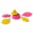 Kinetic Sand™ SquisgBlossom™ Blooming Flower with Neon Yellow & Pink Play Sand Perspective: front