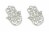 Set of 2 Hand Carved White Wood Hamsa Wall Hangings Plaques 11.75 Inches High - White Perspective: front