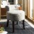 SAFAVIEH Georgia Vanity Stool Stone Perspective: front