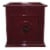 Southern Patio Colony 16 Inch Square Resin Outdoor Planter Urn, Oxblood Red Perspective: front
