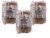 Co-Flex 4in x5Yds Tan Flesh Cohesive Flexible Elastic Latex Bandage Self Adherent Wrap, 3Pack Perspective: front
