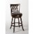 Bowery Hill 31 Swivel Bar Stool in Cherry and Brown Perspective: front