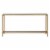 Maklaine Console Table in Gold Perspective: front