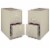 Steel Value Pack (Set of 2) 2 Drawer Vertical Letter File Cabinet in Putty-Hirsh Industries Perspective: front