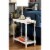 Home Square Slade Wood End Table with Tray in White (Set of 2) Perspective: front