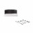 2 Piece Tuft King Headboard and Bed Frame Set in Black Perspective: front