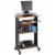 Scranton & Co Standing Wood Workstation in Cherry Perspective: front