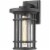 Z-Lite Jordan 14  Seedy Glass Aluminum Outdoor Wall Sconce in Black Perspective: front