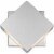 Z-Lite Quadrate 2 Light 9  Glass Aluminum Outdoor LED Wall Sconce in Silver Perspective: front