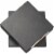 Z-Lite Quadrate 9  Sand Blast Glass Aluminum Outdoor LED Wall Sconce in Black Perspective: front