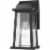 Z-Lite Millworks Clear Glass Aluminum Outdoor Wall Sconce in Black Perspective: front