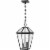 Z-Lite Talbot 3 Light 18  Clear Glass Stainless Steel Outdoor Pendant in Black Perspective: front