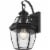 Z-Lite Westover 14"" Clear Glass Brass Outdoor Wall Sconce in Black Perspective: front