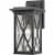 Z-Lite Brookside 15  Seedy Glass Aluminum Outdoor Wall Sconce in Black Perspective: front