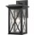 Z-Lite Brookside 18  Seedy Glass Aluminum Outdoor Wall Sconce in Black Perspective: front